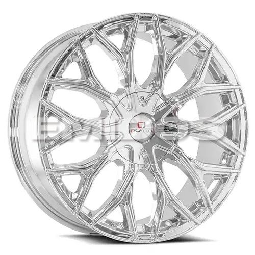 Cavallo CLV-37 Nano Chrome 5x100/114.3 18R 8 74.1 35