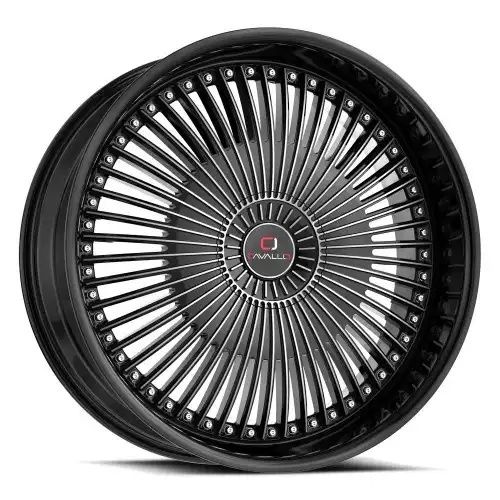 Cavallo CLV-41 Gloss Black & Machined 5x108/114.3 18R 8 74.1 35