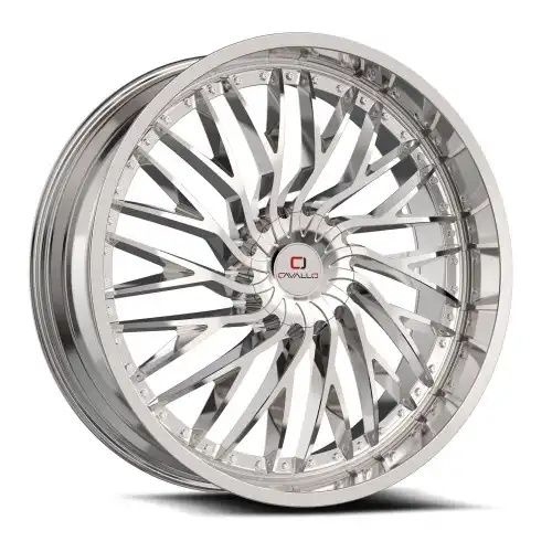 Cavallo CLV-43 Nano Chrome 6x135/139.7 22R 9.5 108 25
