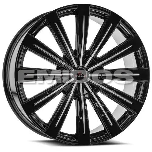 Cavallo CLV-49 Gloss Black & Machined 5x115/120 24R 9 78.1 34