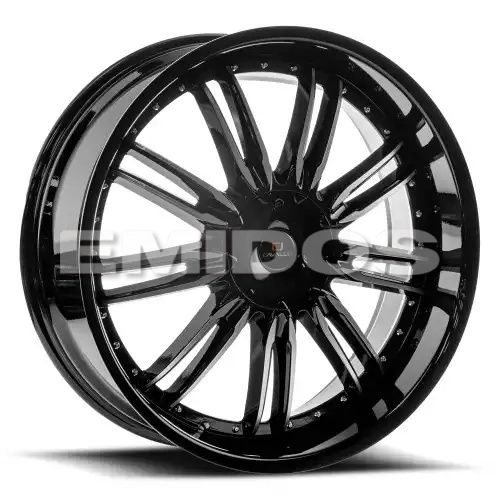 Cavallo CLV-54 Gloss Black & Machined 5x115/120 24R 9 78.1 18