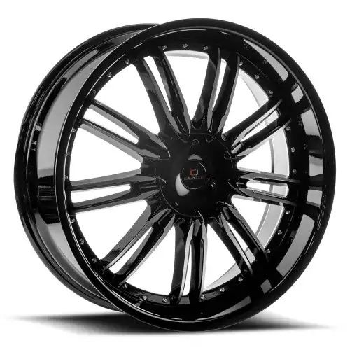 Cavallo CLV-54 Gloss Black & Machined 5x115/120 24R 9 78.1 34