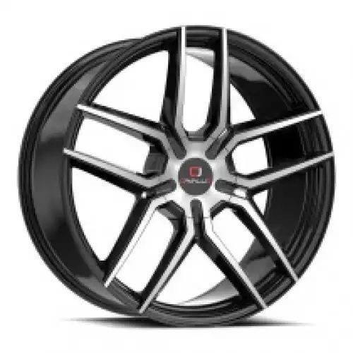 Cavallo CLV-55 Gloss Black & Machined 5x114.3/120 20R 8.5 74.1 35