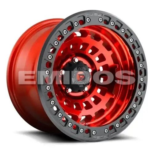 FUEL D100 ZEPHYR BEADLOCK CANDY RED 6x139.7 17R 9 106.1 -15