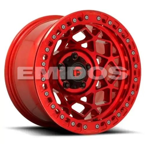 FUEL D121 UNIT BEADLOCK CANDY RED 5x127 17R 9 71.5 -15