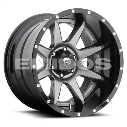 FUEL D238 RAMPAGE MATTE GUN METAL BLACK LIP 5x127 20R 12 78.1 -44