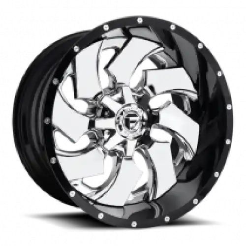 FUEL D240 CLEAVER CHROME PLATED GLOSS BLACK LIP 8x170 20R 12 125.1 -44