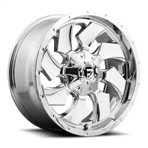 FUEL D240 CLEAVER CHROME PLATED GLOSS BLACK LIP 6x135/139.7 22R 10 106.1 -13