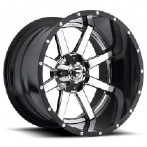 FUEL D260 MAVERICK CHROME PLATED GLOSS BLACK LIP 6x135/139.7 20R 9 106.1 1