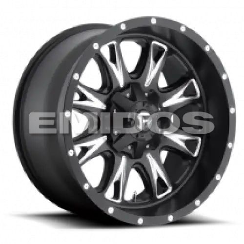FUEL D513 THROTTLE MATTE BLACK MILLED 8x170 18R 10 125.1 -24