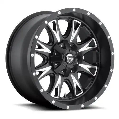 FUEL D513 THROTTLE MATTE BLACK MILLED 6x135/139.7 20R 9 106.1 1