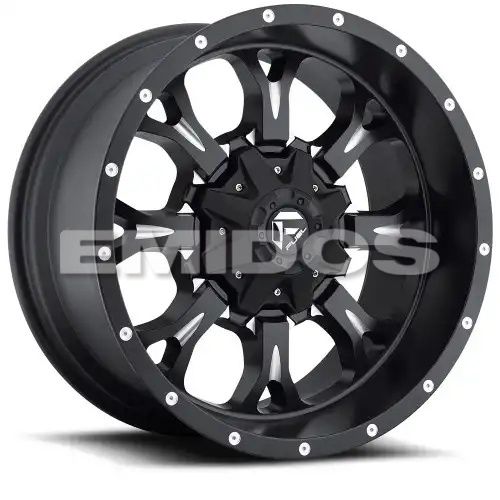 FUEL D517 KRANK MATTE BLACK MILLED 8x165.1 18R 9 125.1 20