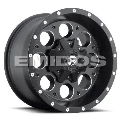 FUEL D525 REVOLVER MATTE BLACK MILLED 5x114.3/120.65 15R 8 72.56 -18