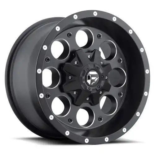 FUEL D525 REVOLVER MATTE BLACK MILLED 5x114.3/127 16R 8 72.56 1