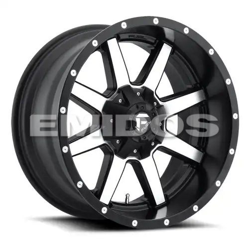 FUEL D537 MAVERICK MATTE BLACK MACHINED 8x170 20R 10 125.1 -18