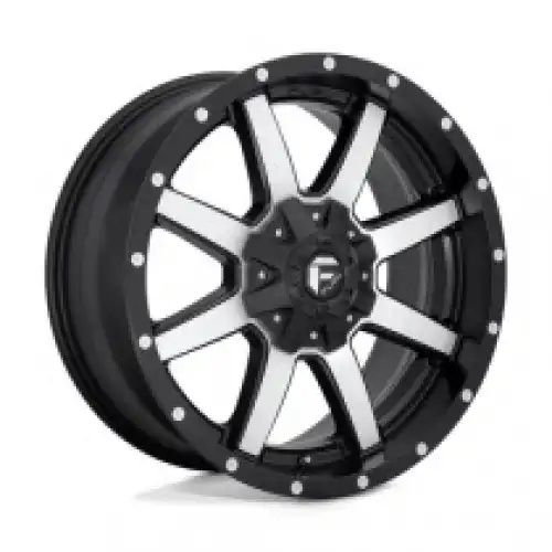 FUEL D537 MAVERICK MATTE BLACK MACHINED 8x180 20R 10 124.2 -12