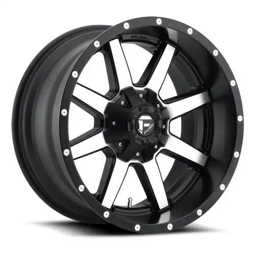 FUEL D537 MAVERICK MATTE BLACK MACHINED 6x135/139.7 20R 10 106.1 -24