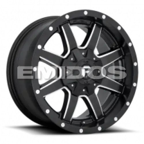 FUEL D538 MAVERICK MATTE BLACK MILLED 8x180 20R 10 125.1 -12