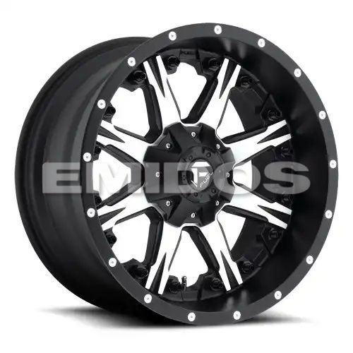 FUEL D541 NUTZ MATTE BLACK MACHINED 8x165.1 20R 10 125.1 -12