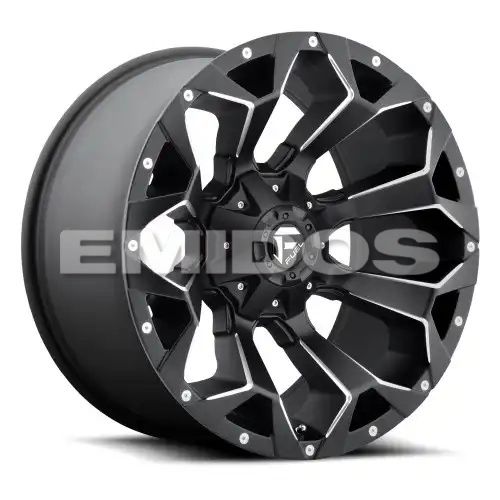 FUEL D546 ASSAULT MATTE BLACK MILLED 8x180 20R 9 124.2 1