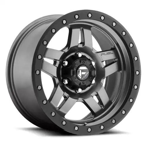 FUEL D558 ANZA MATTE GUN METAL BLACK BEAD RING 6x139.7 17R 8.5 108 6