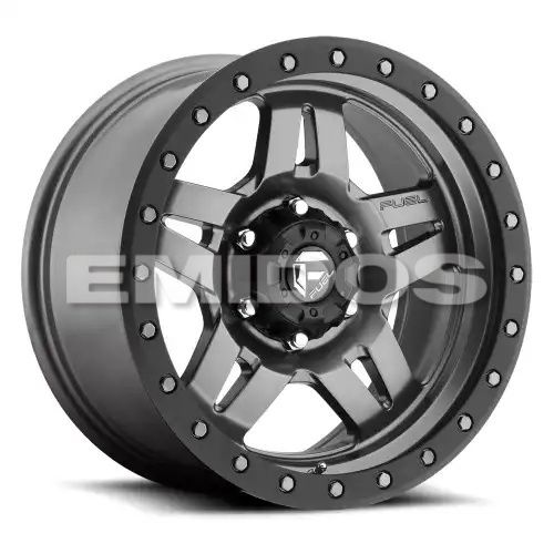 FUEL D558 ANZA MATTE GUN METAL BLACK BEAD RING 5x127 18R 9 78.1 1