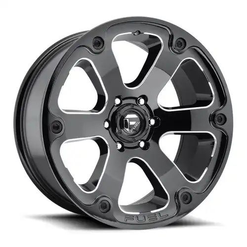 FUEL D562 BEAST GLOSS BLACK MILLED 6x135 20R 10 87.1 -18