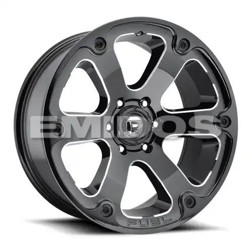 FUEL D562 BEAST GLOSS BLACK MILLED 6x139.7 20R 12 108 -44