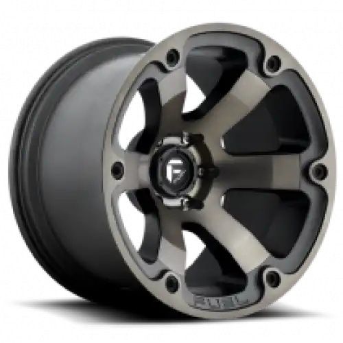 FUEL D564 BEAST MATTE BLACK DOUBLE DARK TINT 6x139.7 18R 9 108 20