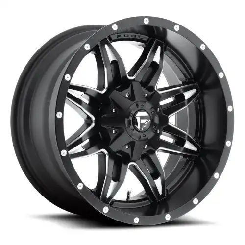 FUEL D567 LETHAL MATTE BLACK MILLED 8x180 18R 9 124.2 1