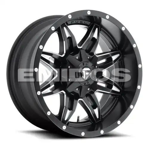 FUEL D567 LETHAL MATTE BLACK MILLED 8x165.1 18R 9 125.1 1