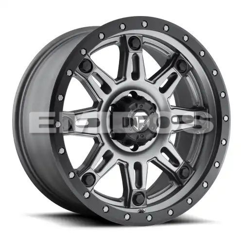 FUEL D568 HOSTAGE III MATTE GUN METAL BLACK BEAD RING 5x127 17R 9 78.1 1