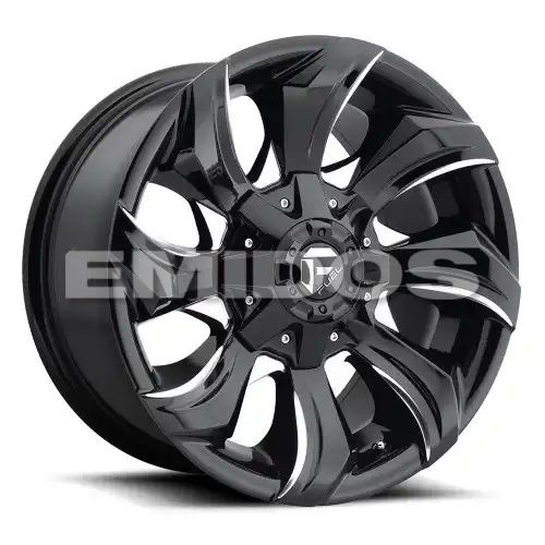 FUEL D571 STRYKR GLOSS BLACK MILLED 6x135/139.7 17R 9 106.1 20