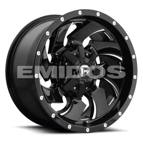 FUEL D574 CLEAVER GLOSS BLACK MILLED 8x165.1 20R 8.25 117 105