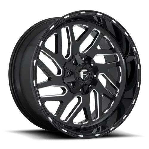 FUEL D581 TRITON GLOSS BLACK MILLED 8x180 20R 10 124.2 -18