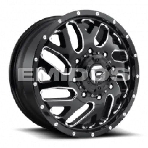 FUEL D581 TRITON GLOSS BLACK MILLED 8x200 20R 8.25 142 105
