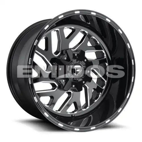FUEL D581 TRITON GLOSS BLACK MILLED 6x135/139.7 24R 12 106.1 -44