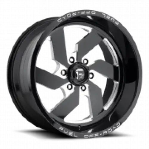 FUEL D582 TURBO GLOSS BLACK MILLED 6x139.7 20R 10 108 -18