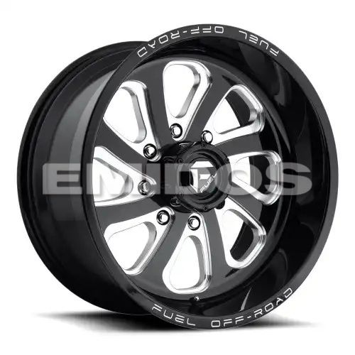 FUEL D587 FLOW GLOSS BLACK MILLED 6x139.7 20R 10 108 -18