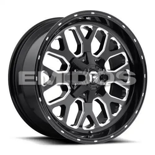 FUEL D588 TITAN GLOSS BLACK MILLED 8x170 22R 12 125.1 -44