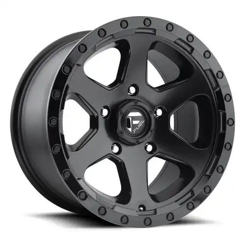 FUEL D589 RIPPER MATTE BLACK GLOSS BLACK LIP 6x139.7 20R 9 108 1