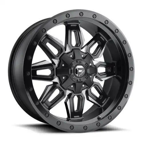 FUEL D591 NEUTRON MATTE BLACK MILLED 8x180 18R 9 124.2 1