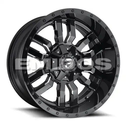 FUEL D595 SLEDGE GLOSS BLACK MILLED 5x114.3/127 22R 10 78.1 -18