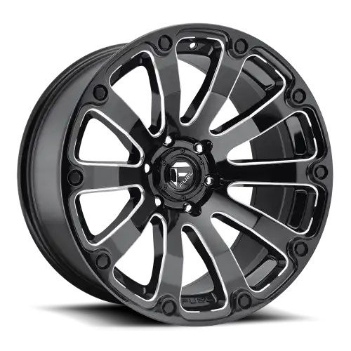 FUEL D598 DIESEL GLOSS BLACK MILLED 8x165.1 20R 10 125.1 -18