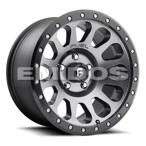 FUEL D601 VECTOR MATTE GUN METAL BLACK BEAD RING 6x139.7 17R 8.5 108 7