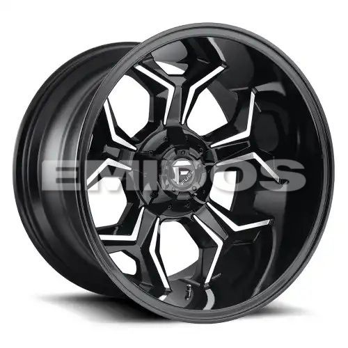 FUEL D606 AVENGER GLOSS BLACK MILLED 5x139.7/150 20R 9 110.1 20