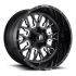 FUEL D611 STROKE GLOSS BLACK MILLED 4x137 24R 7 132 13