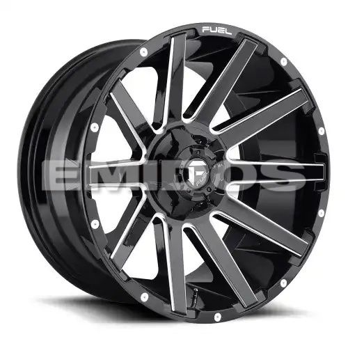 FUEL D615 CONTRA GLOSS BLACK MILLED 5x139.7/150 18R 9 110.1 -12