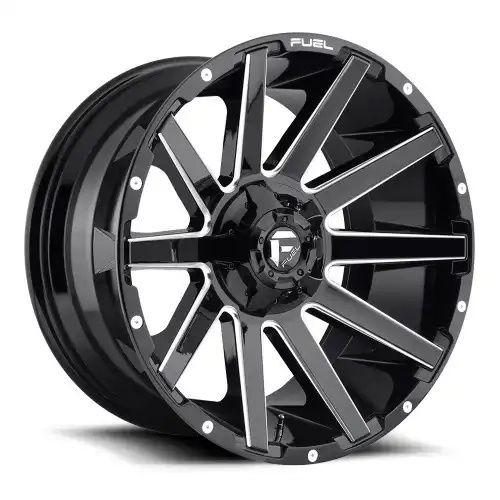 FUEL D615 CONTRA GLOSS BLACK MILLED 8x180 24R 14 124.2 -75