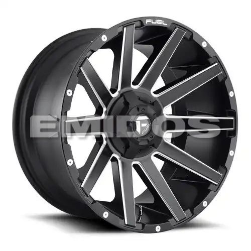 FUEL D616 CONTRA MATTE BLACK MILLED 6x135/139.7 20R 9 106.1 1